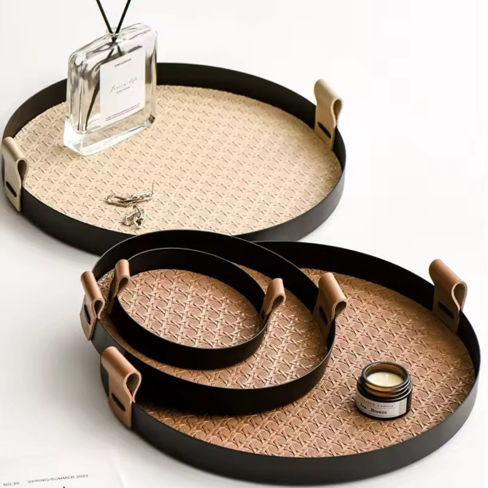 Nora Serving Tray - Durable Iron, Nordic-Inspired Design 2