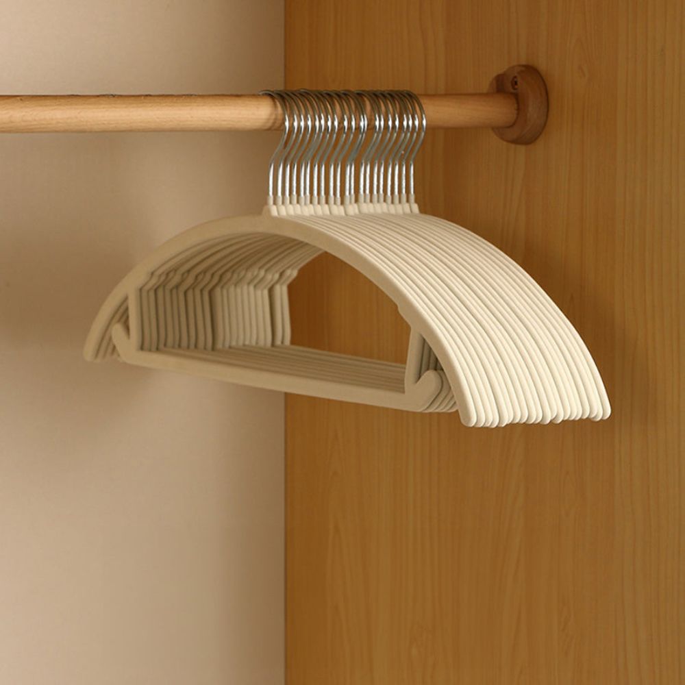 Nora Velvet Hangers - Non-Slip Coating, Set of 10 0
