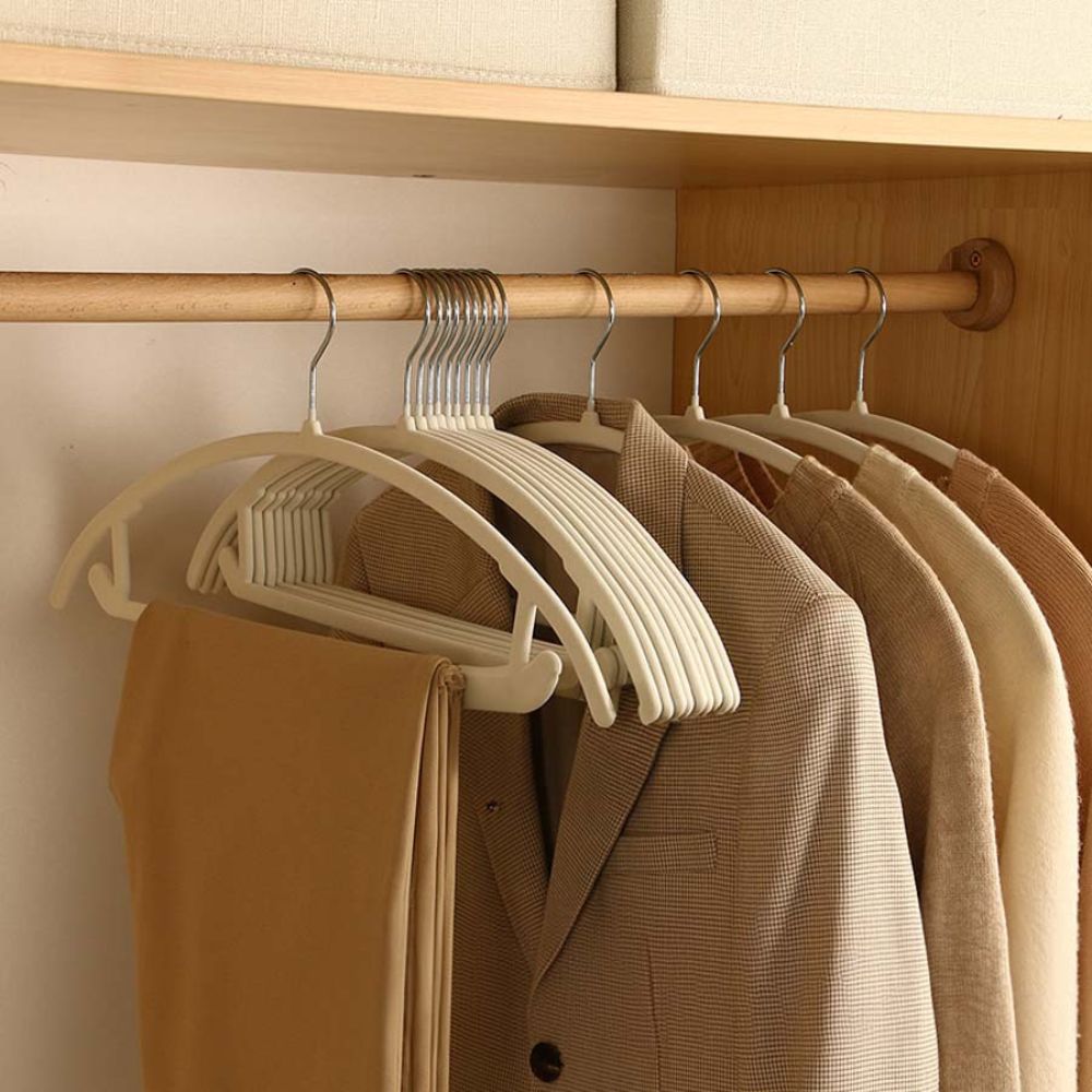 Nora Velvet Hangers - Non-Slip Coating, Set of 10 1
