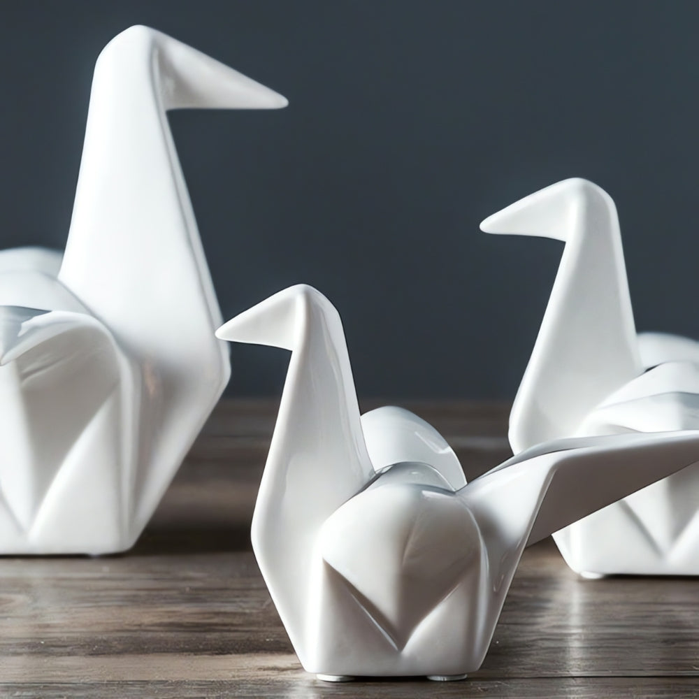Oriana Bird Sculpture - Premium Ceramic, Minimalist Design 3