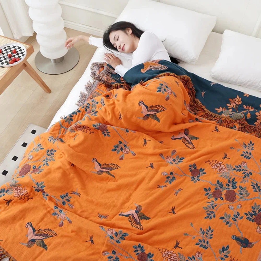 Orion Multi-Layer Blanket - 100% Cotton, Textured Jacquard 2