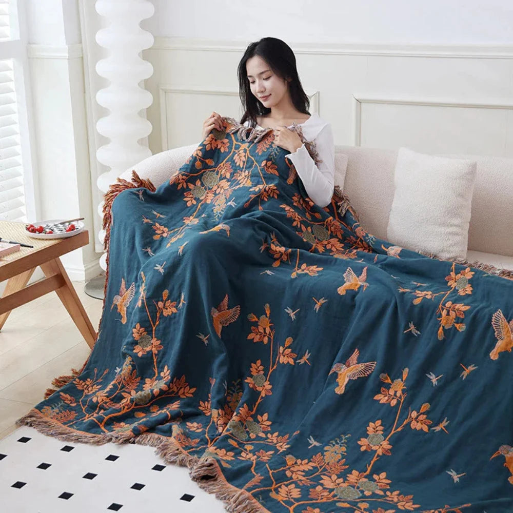 Orion Multi-Layer Blanket - 100% Cotton, Textured Jacquard 6