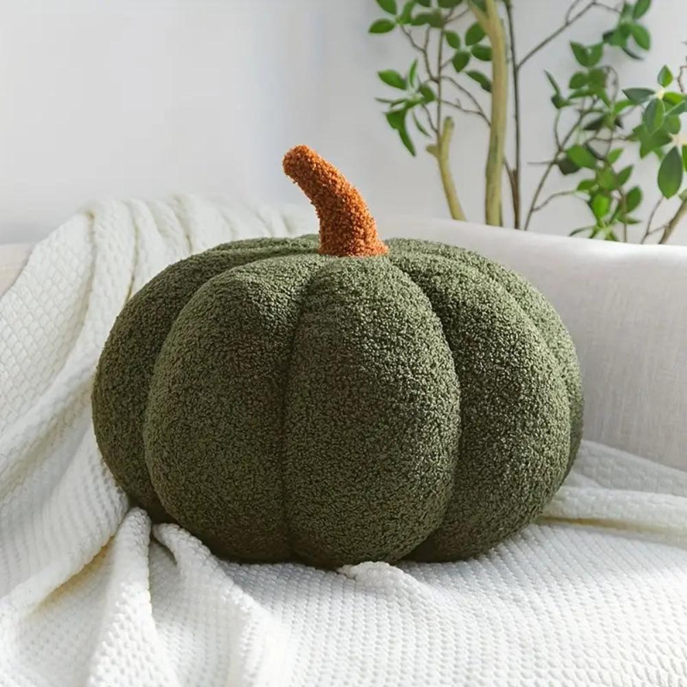Pavo Plush Cushion - Pumpkin Shape, Soft Fabric 6