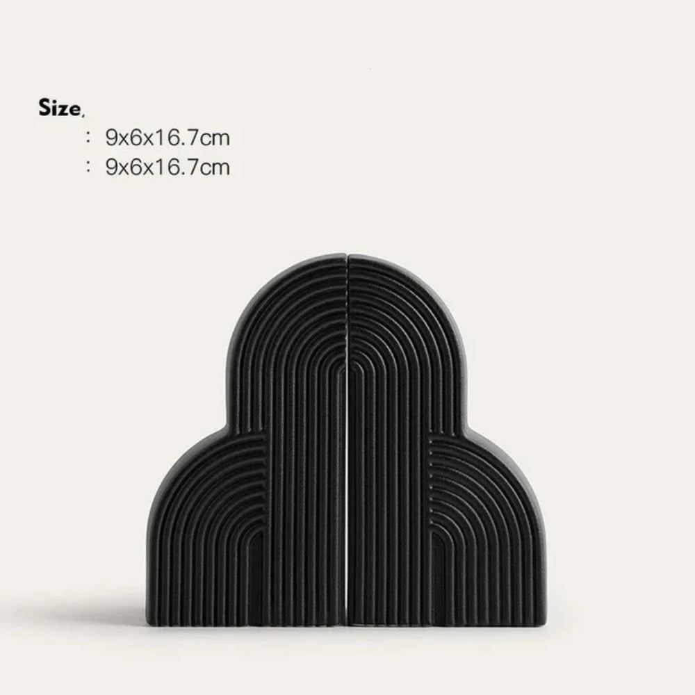 Peregrine Modern Bookends - Cloud-Shaped Ceramic, Nordic Design 3
