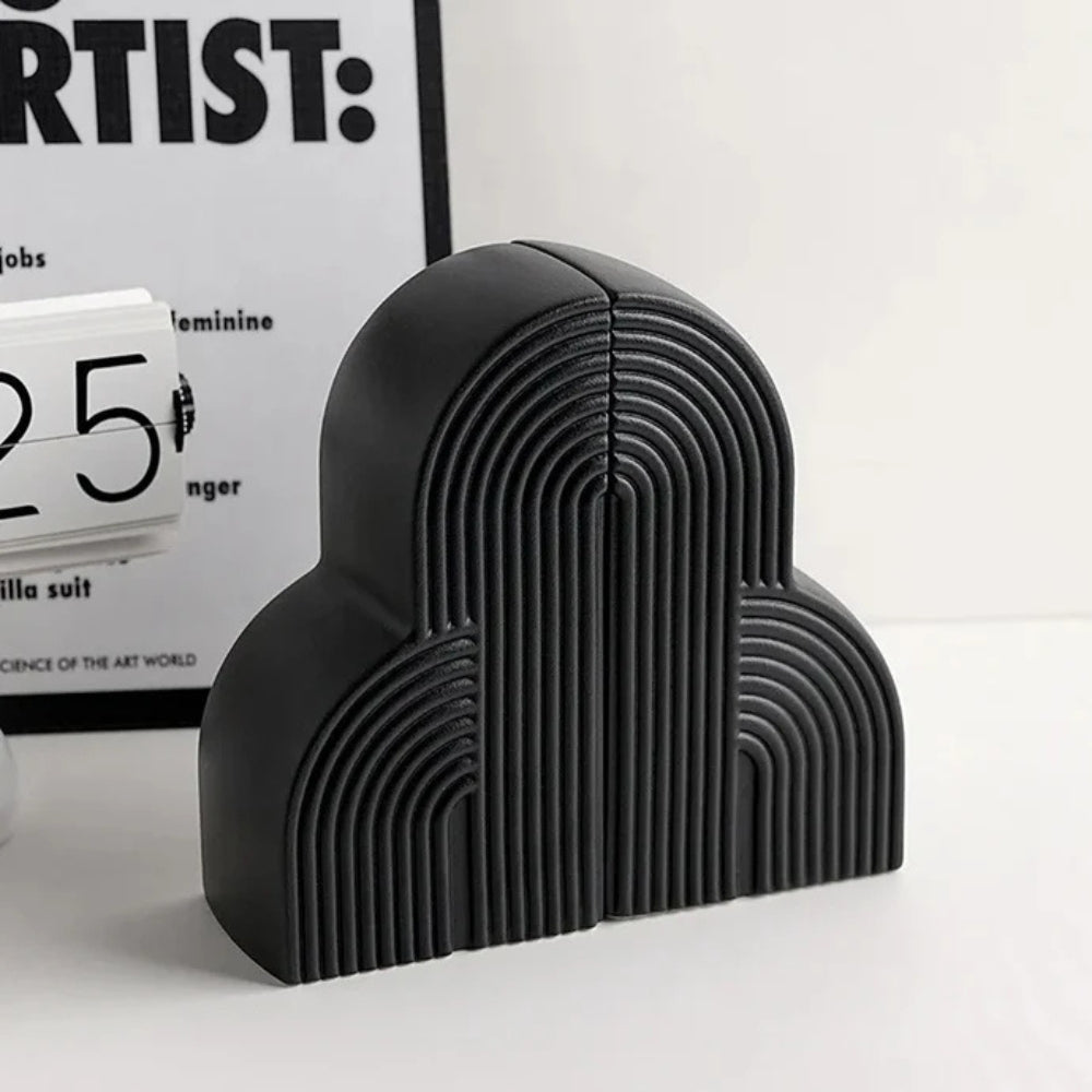 Peregrine Modern Bookends - Cloud-Shaped Ceramic, Nordic Design 4