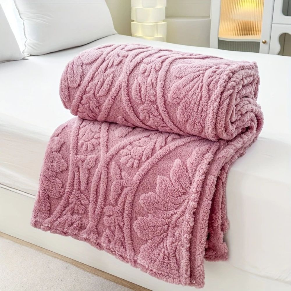 Perrin Fleece Blanket - Microfiber Softness, French-Inspired Design 11