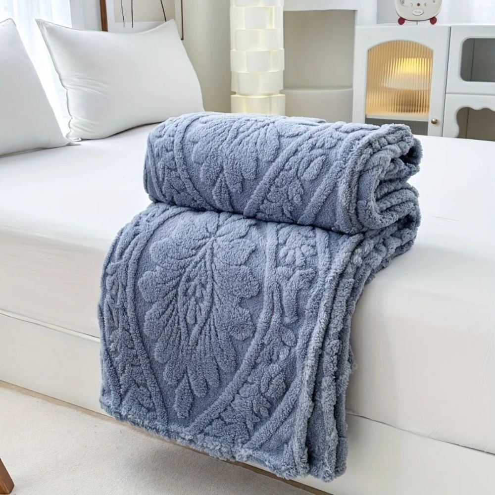 Perrin Fleece Blanket - Microfiber Softness, French-Inspired Design 6