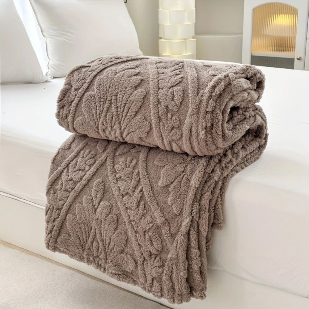 Perrin Fleece Blanket - Microfiber Softness, French-Inspired Design 9
