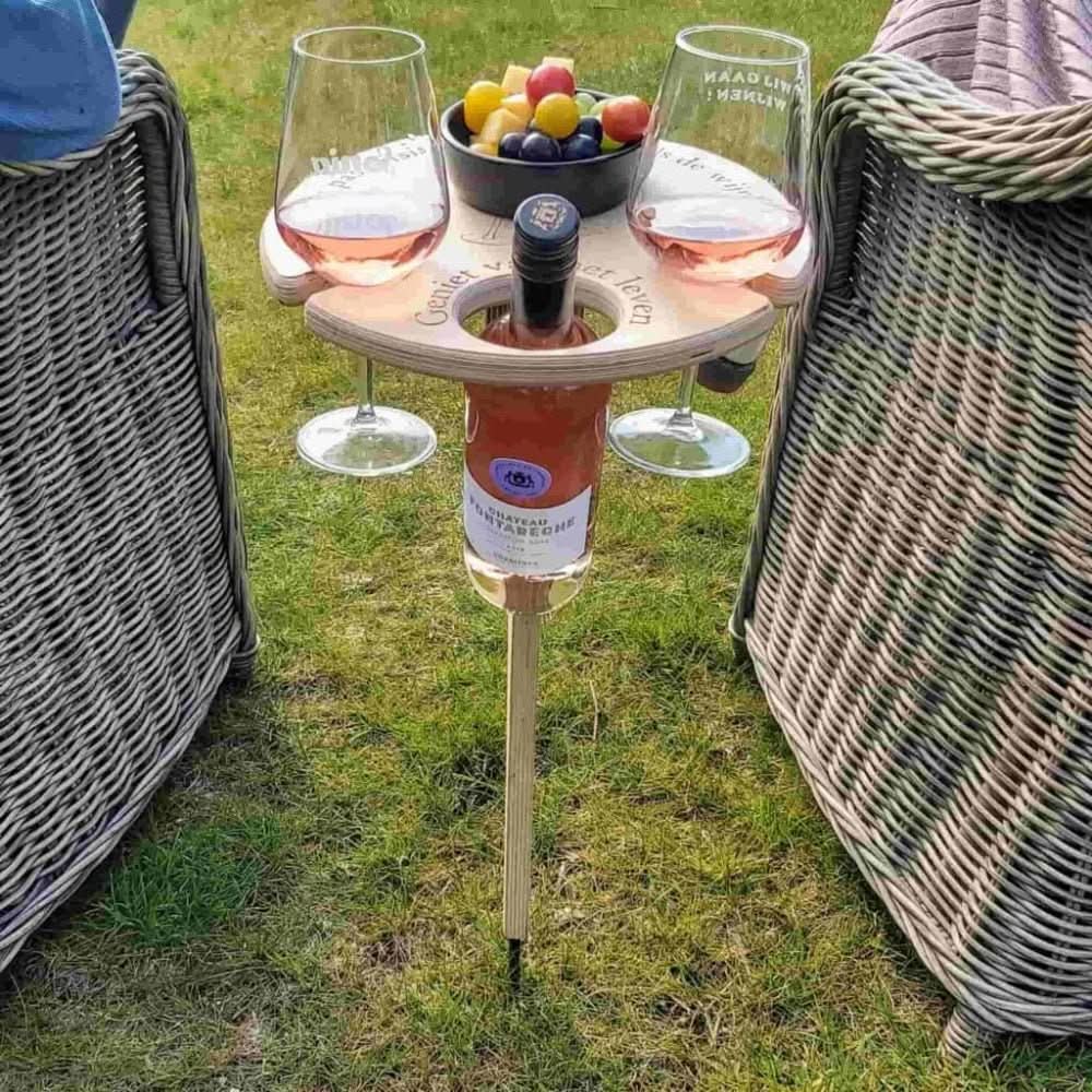 Picky Portable Picnic Table - High-Quality Wood, Compact Design 0