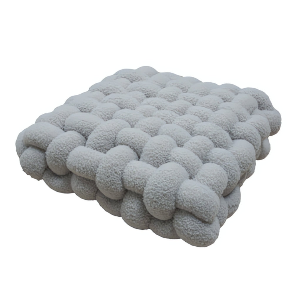 Pinnacle Knot Cushion - Soft Lamb Velvet, Cozy Design 4