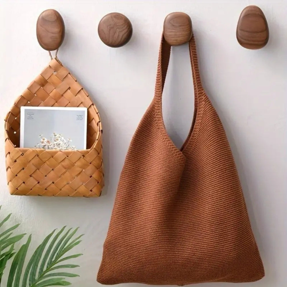 Pinnacle Modern Coat Hooks - Wall Mounted Solid Wood, Minimalist Design 3