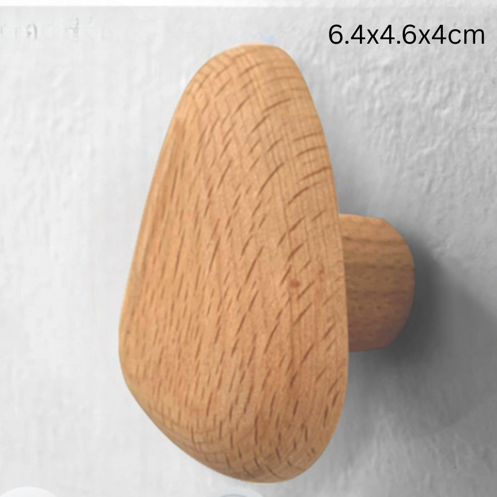 Pinnacle Modern Coat Hooks - Wall Mounted Solid Wood, Minimalist Design 5