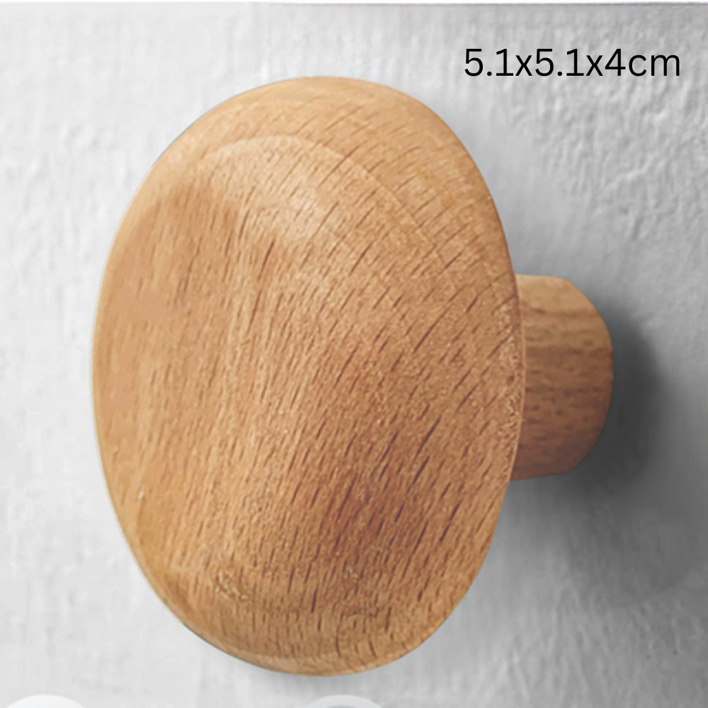 Pinnacle Modern Coat Hooks - Wall Mounted Solid Wood, Minimalist Design 7
