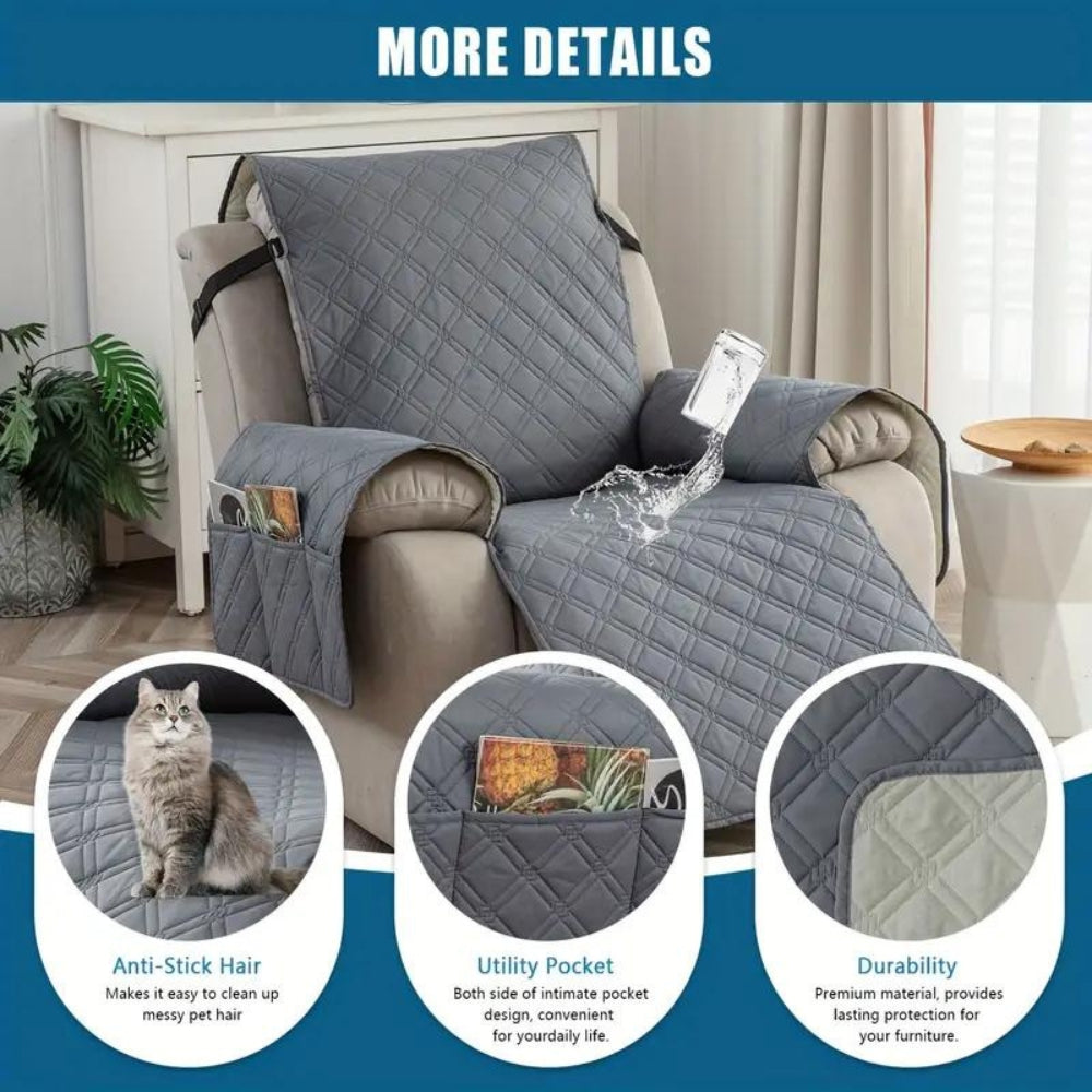 Pinnacle Recliner Slipcover - Waterproof Microfibre, Pet-Friendly 1