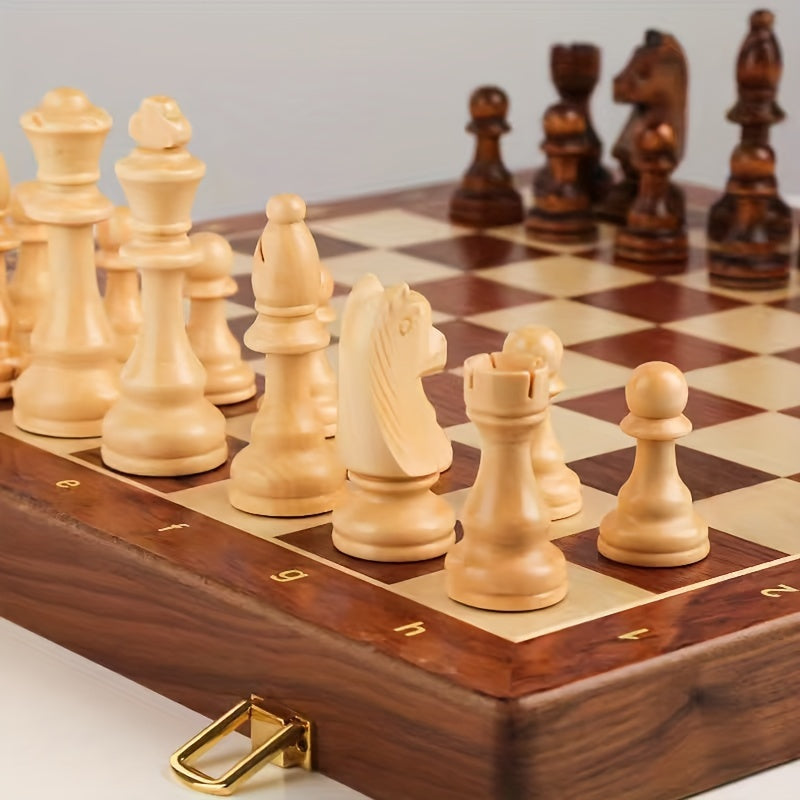 Pryden Wooden Chess Set - Solid Wood, Elegant Design 3