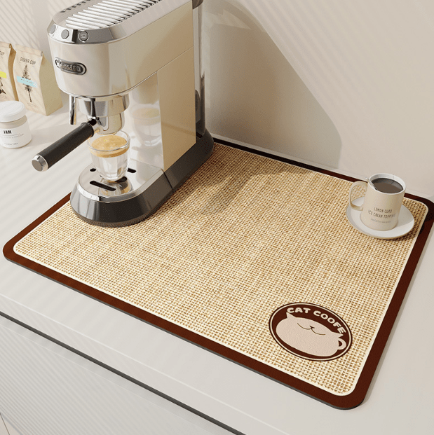 AquaMat – Quick-Dry Absorbent Kitchen Mat – Hygienic, Space-Saving Stylish