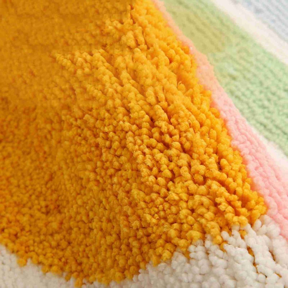 Rainbow Sunset Bath Mat - Microfiber, Non-Slip, Absorbent 6