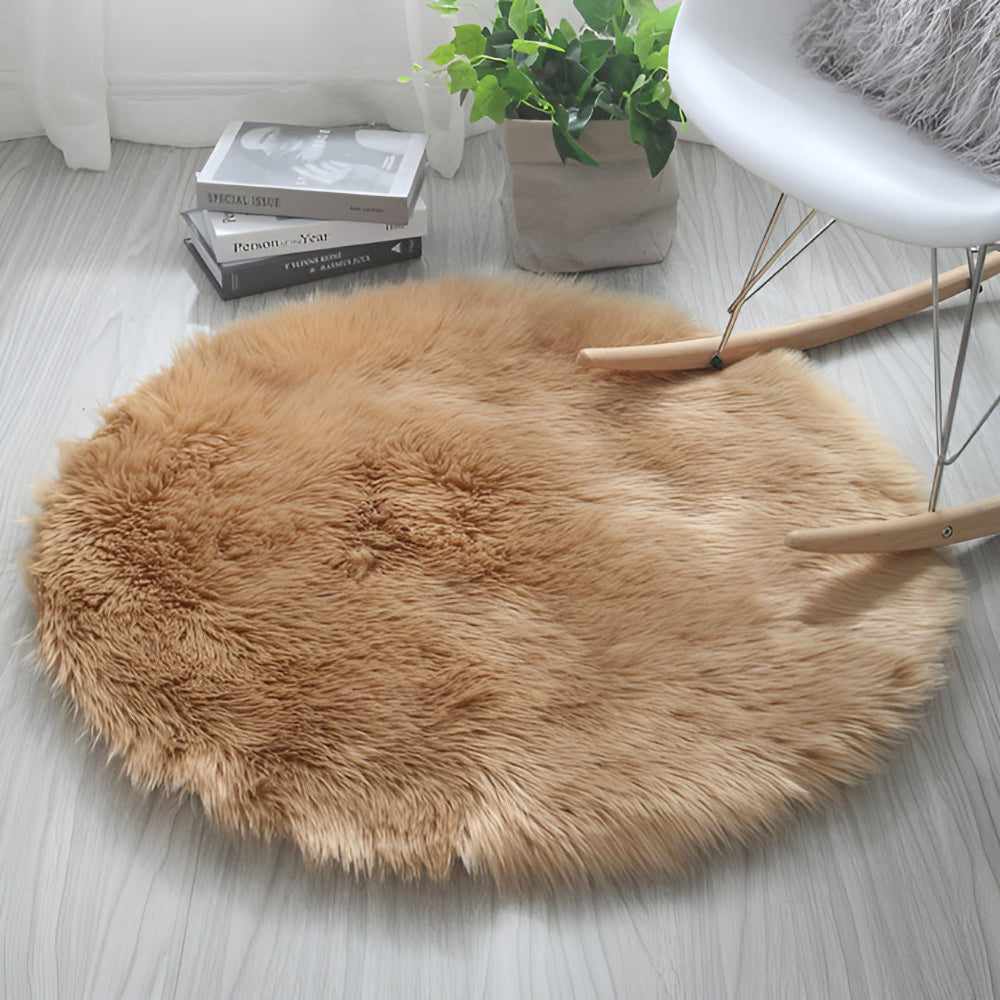 Raven Plush Area Rug - High-Density Velvet, Non-Slip 8