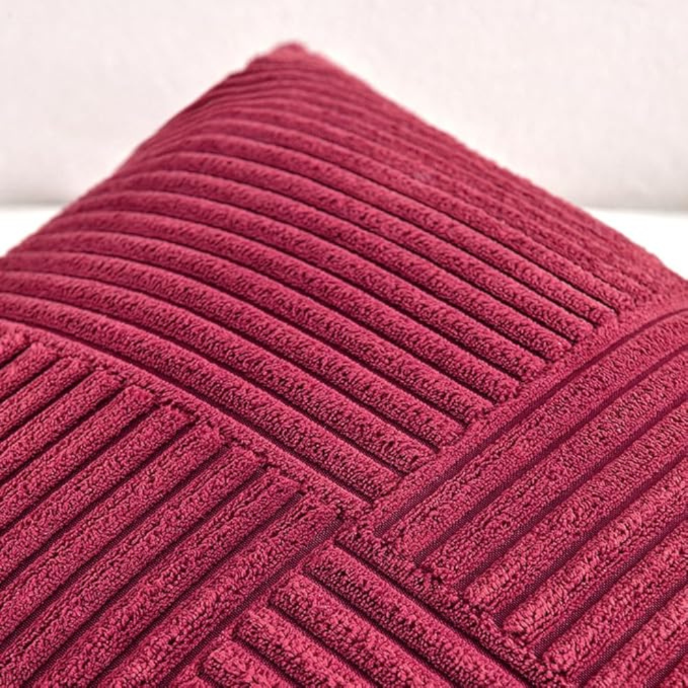 Raven Sofa Cushion Covers - Soft Corduroy, Rustic Charm 1