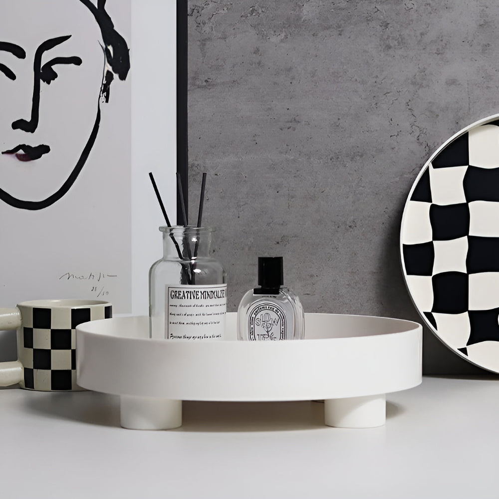 Raven Storage Tray - Durable Plastic, Checkerboard Design 7