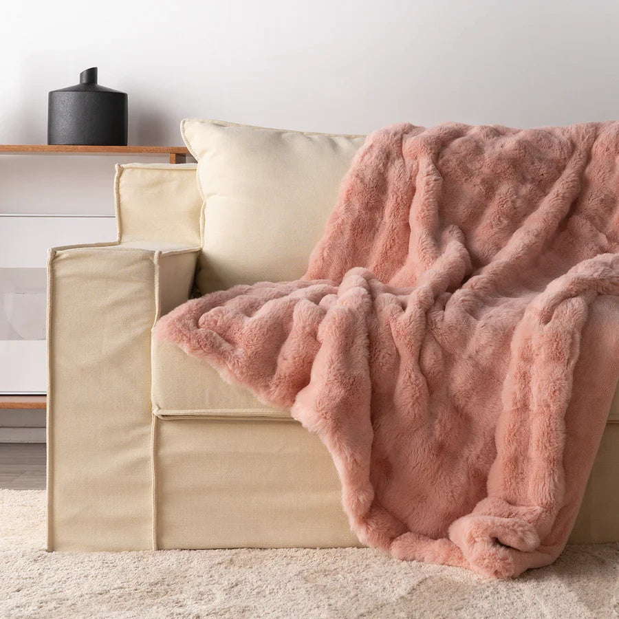 Ravenna Blanket Throw - Ultra-Soft Faux Fur, All-Season Comfort 10