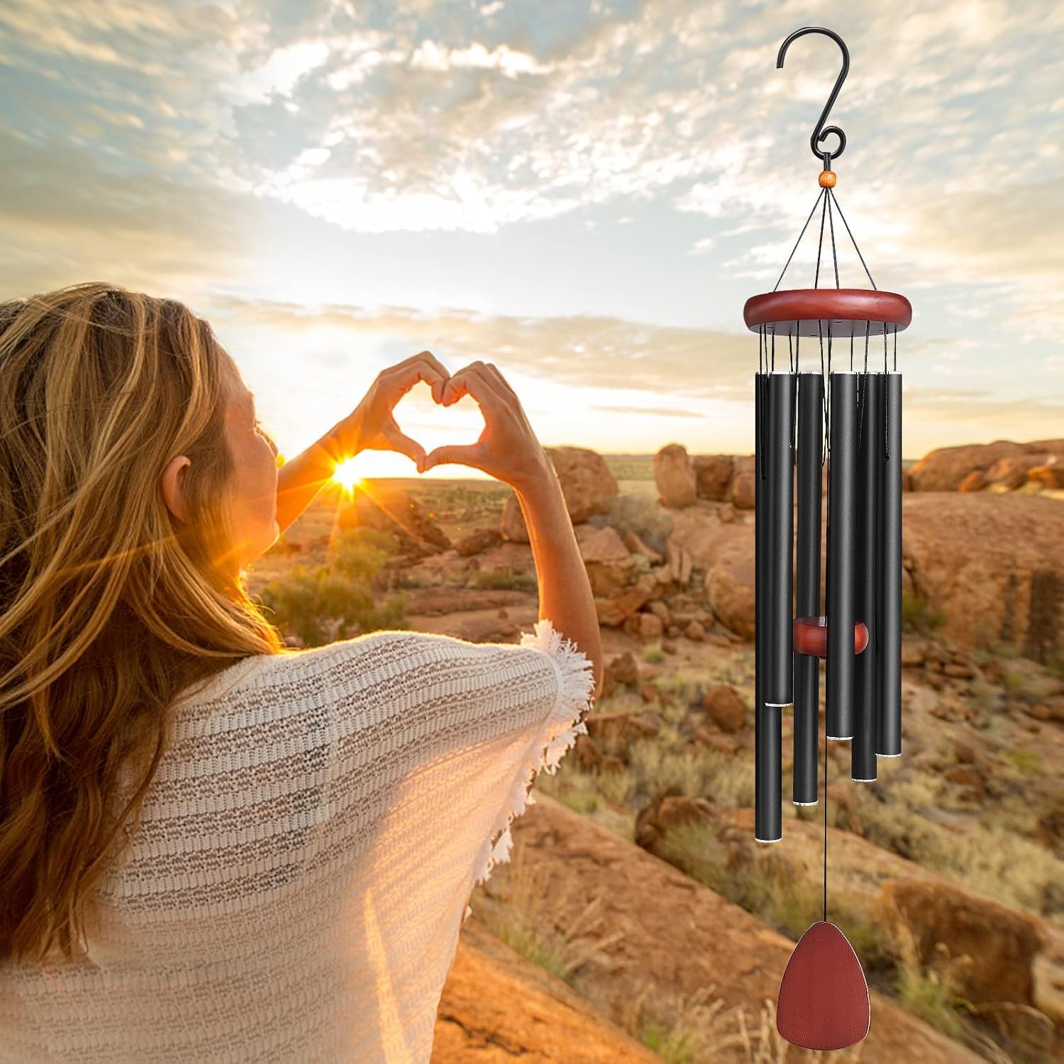Ravenna Wind Chime - Elegant Metal Design, Soothing Melodies 4