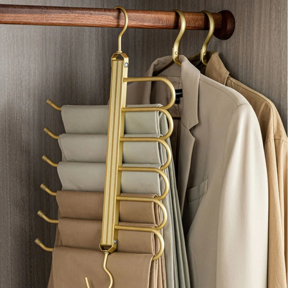 Regal Pant Hanger - Space-Saving Aluminium Alloy, 360° Rotating Design 4