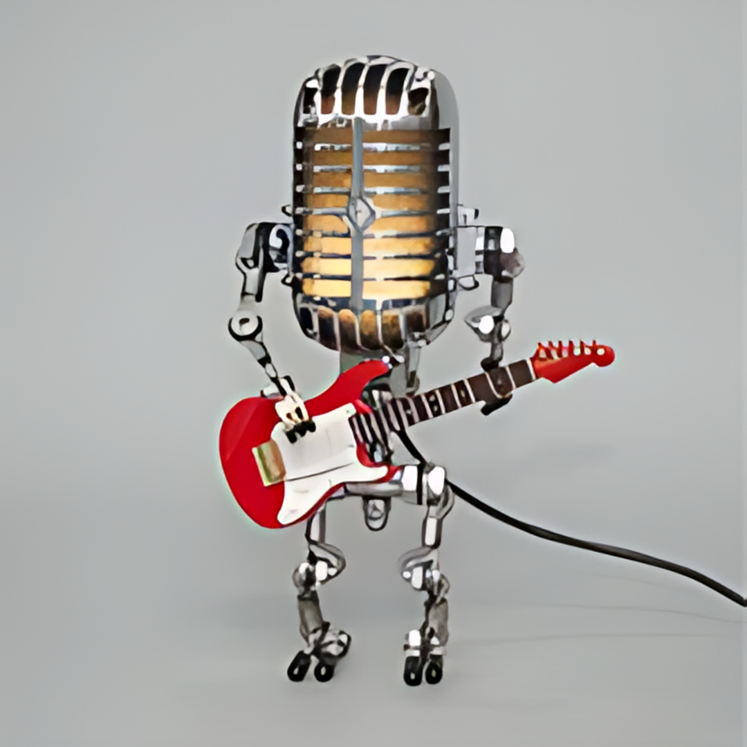 Rexon Robot Table Lamp - Metal LED, Creative Design for Bedside or Desk 3