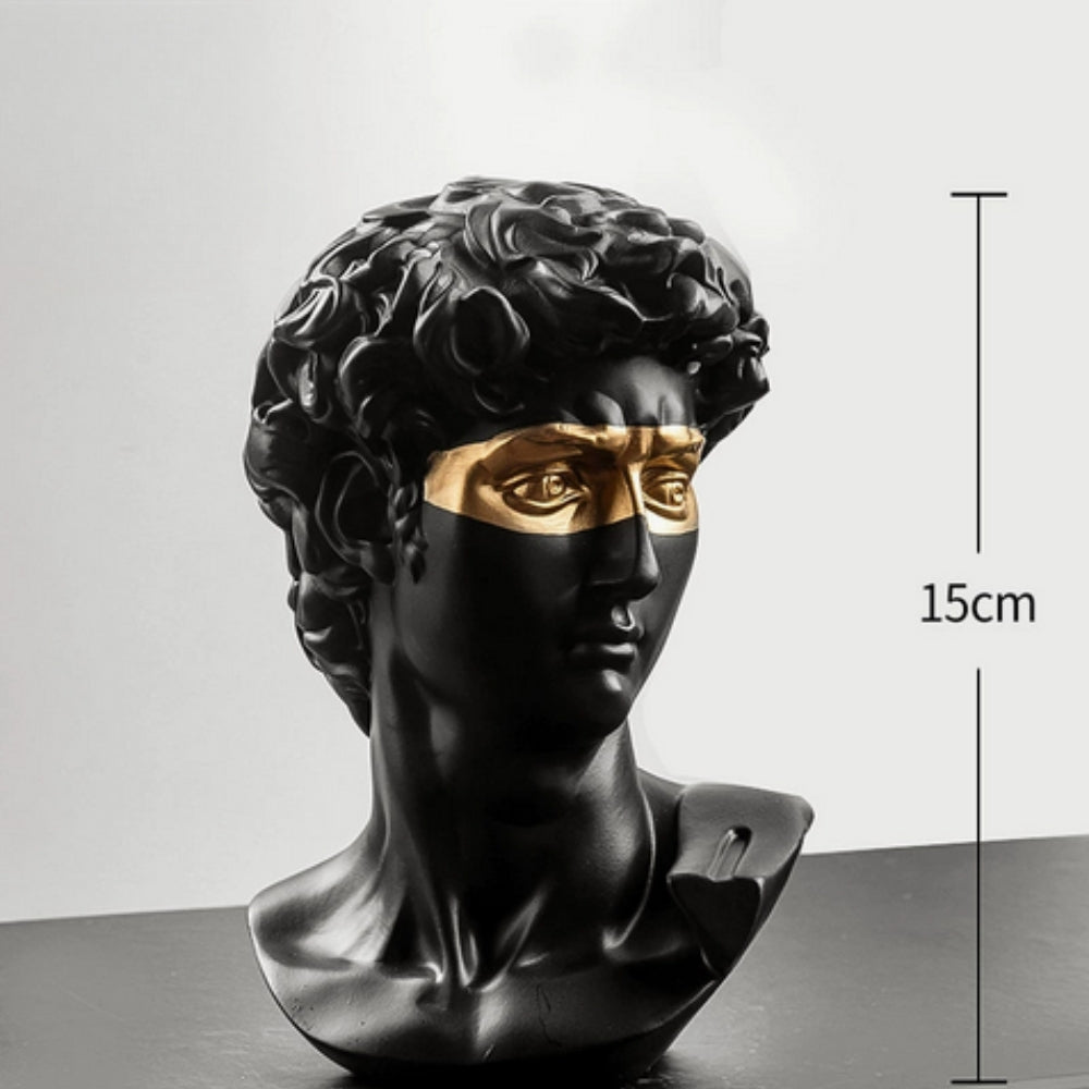 Riven David Sculpture - Durable Resin, Renaissance-Inspired Art 7