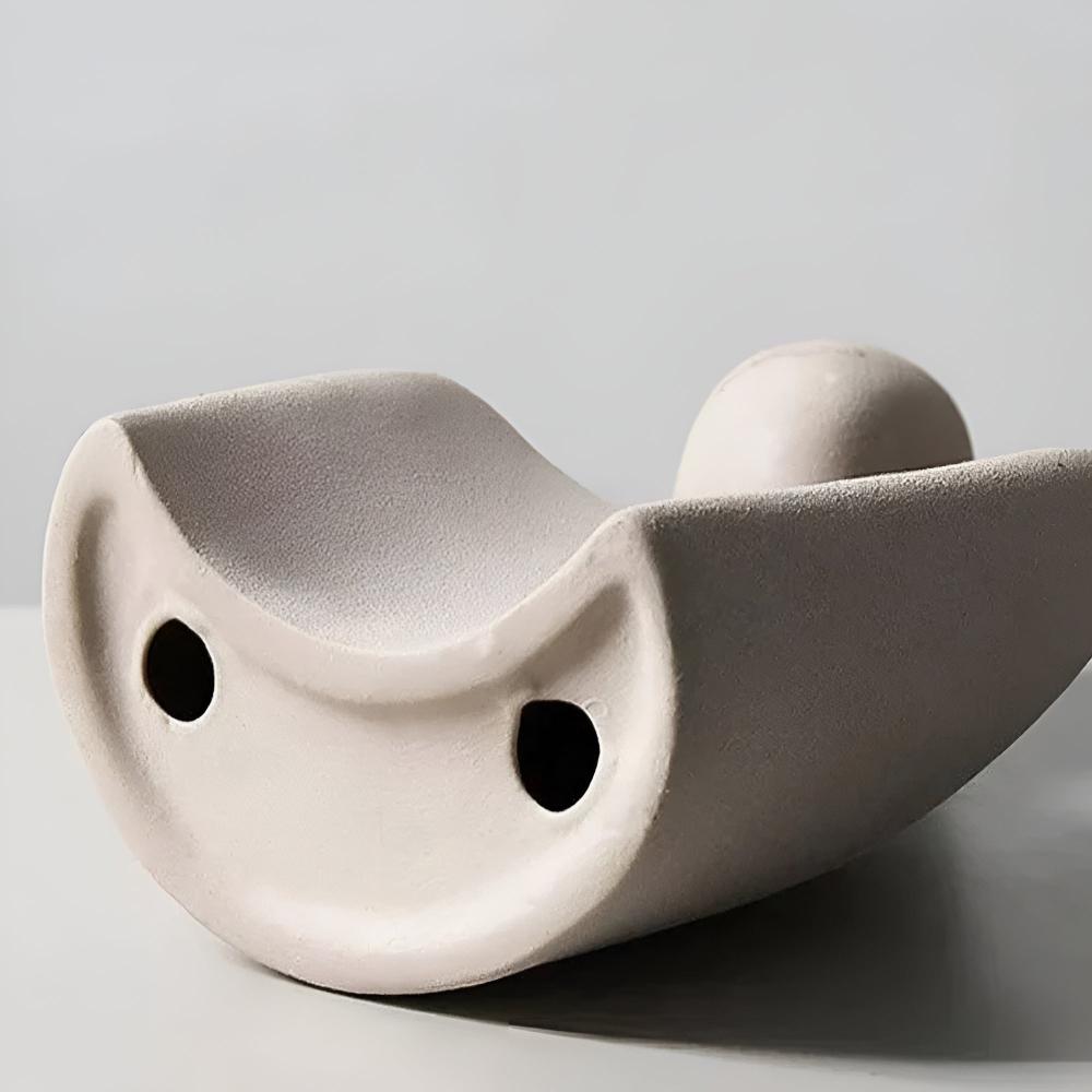 Romara Ceramic Sculpture - Elegant Couple Design, Grey Finish 7