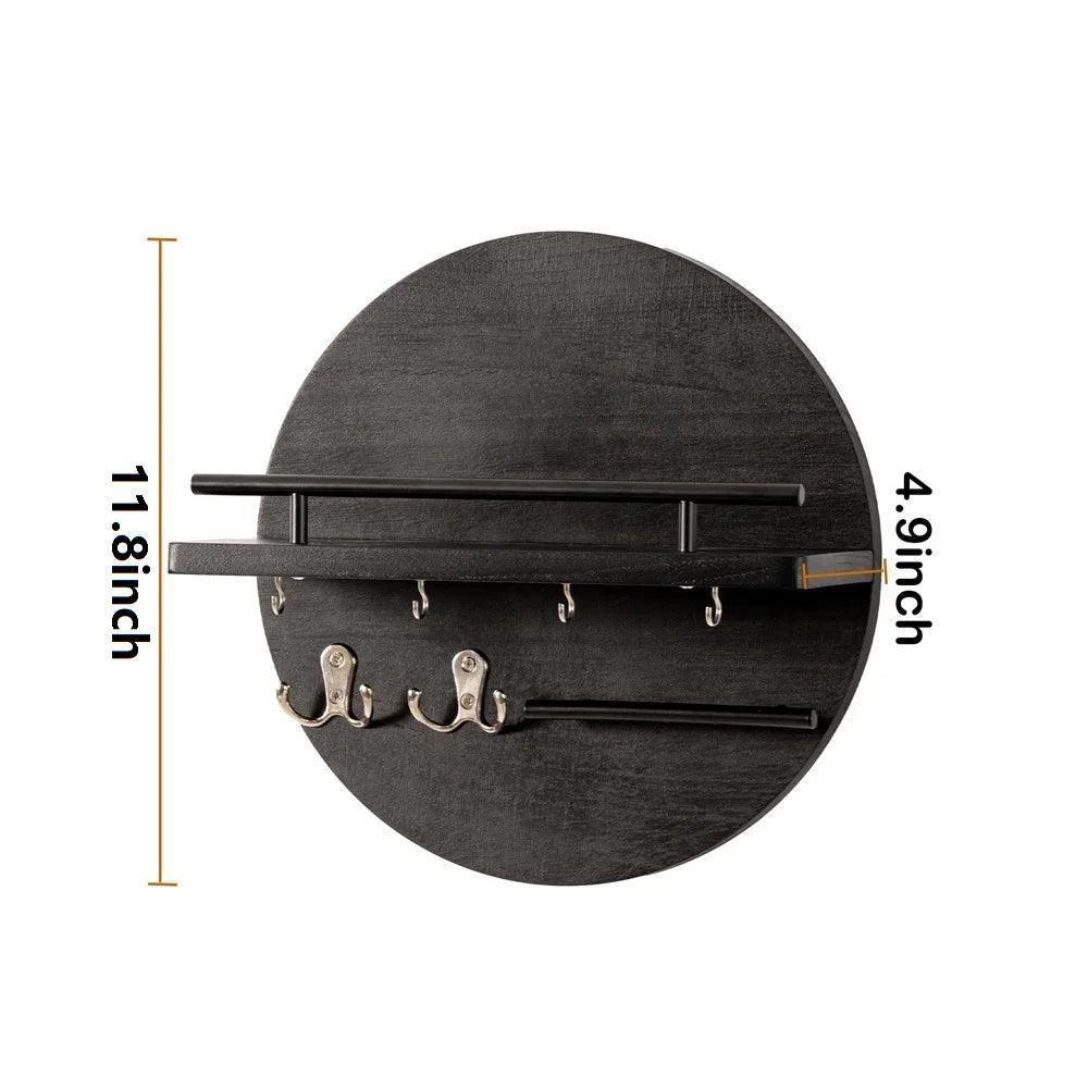 Rondo Key Holder for Wall - Sustainable Wood, Elegant Organizer 2