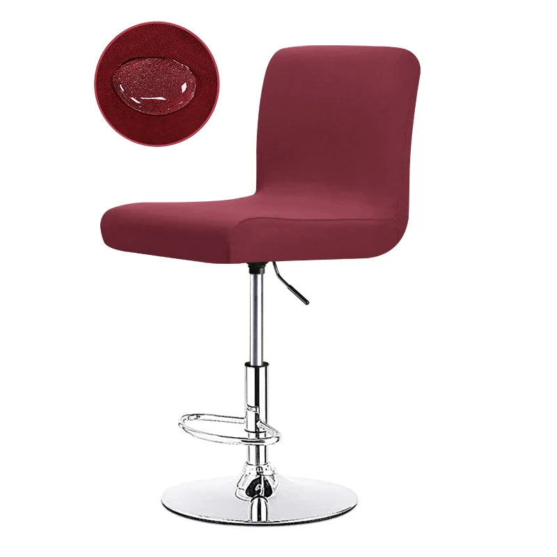 Sable Bar Stool Cover - Universal Stretch Fabric, Elegant Design 16