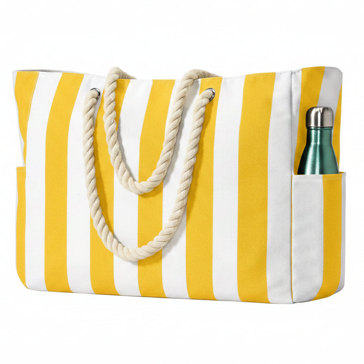 Sable Beach Bag - Large Waterproof Polyester Tote, Spacious Design for Women 11