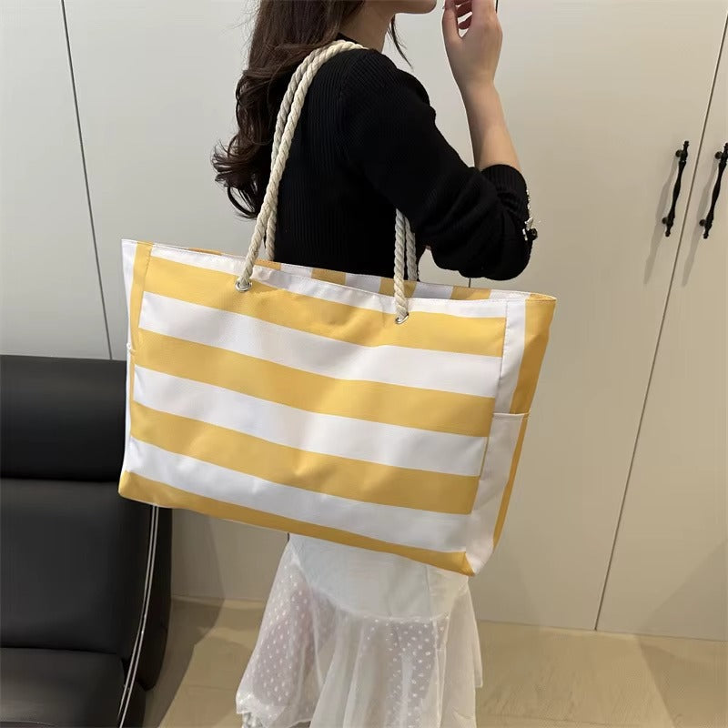 Sable Beach Bag - Large Waterproof Polyester Tote, Spacious Design for Women 2