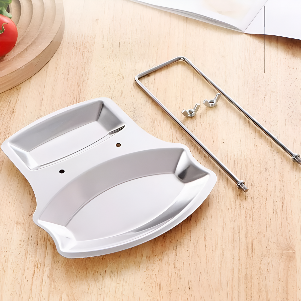 Sable Pot Lid Organizer - Stainless Steel, Space-Saving Design 7