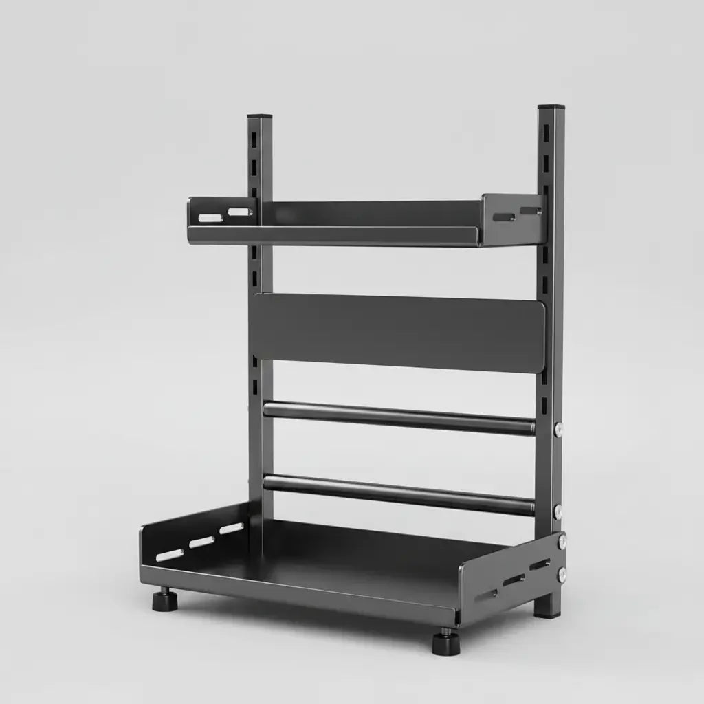 Sable Spice Rack Organizer - Compact Two-Tier Design for Kitchen Storage 6
