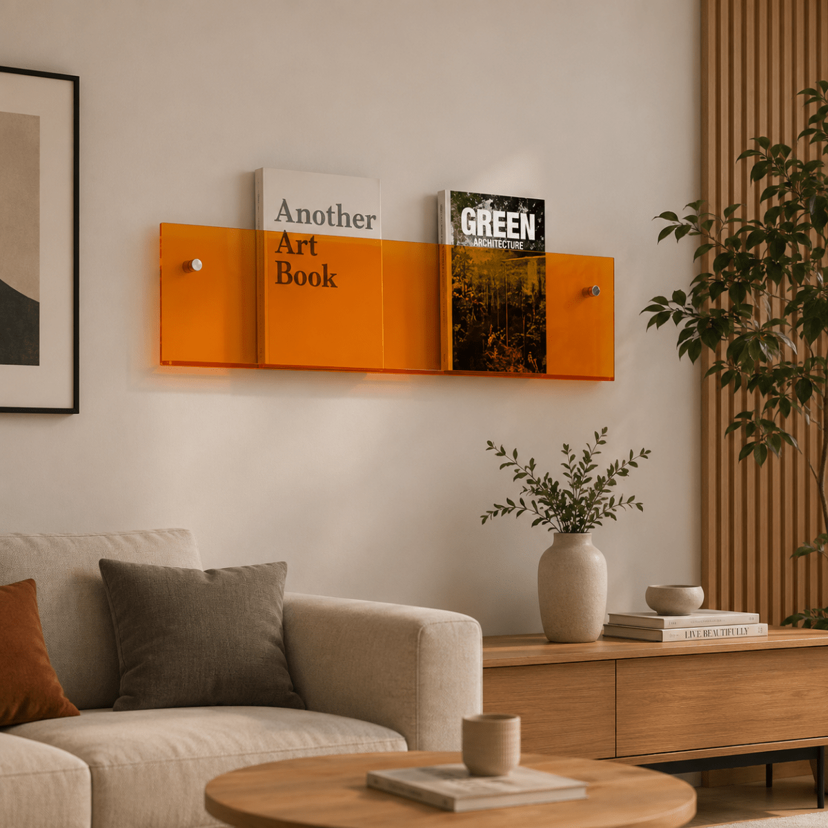 Sable Wall Magazine Holder - Elegant Minimalist Design, Space-Saving Storage 7