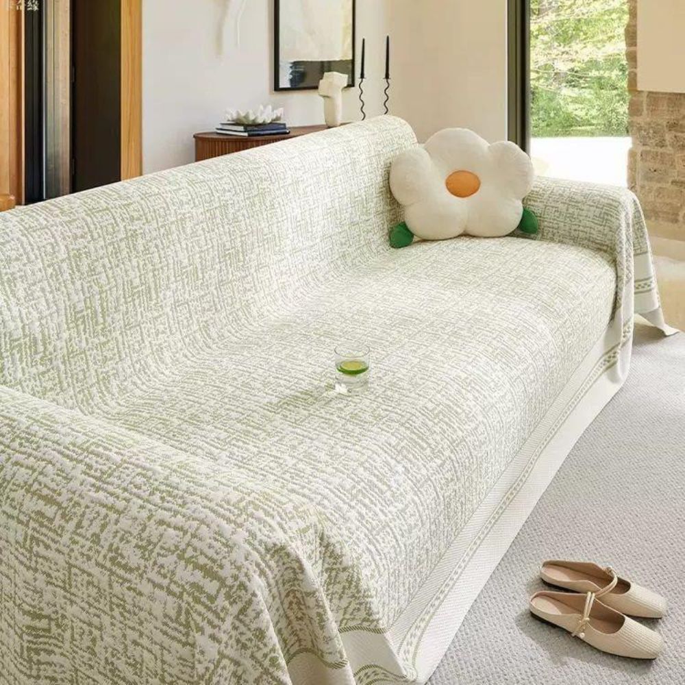 Sahara Sketch Sofa Cover - Breathable Microfiber, Reversible Design 5