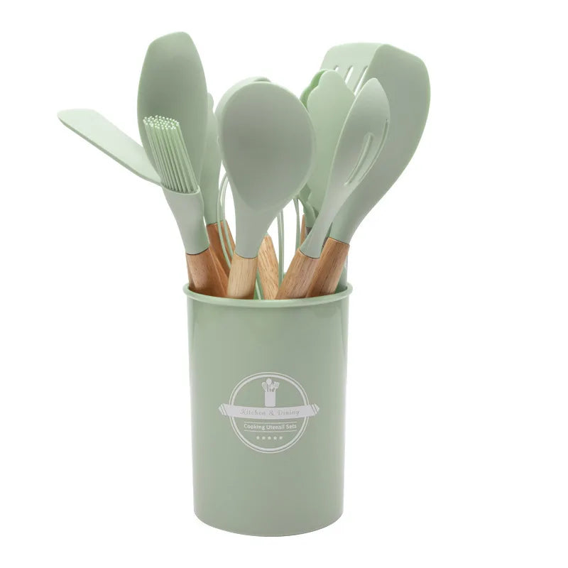 CookEase – Silicone Kitchen Utensil Set – Complete Cooking Essentials