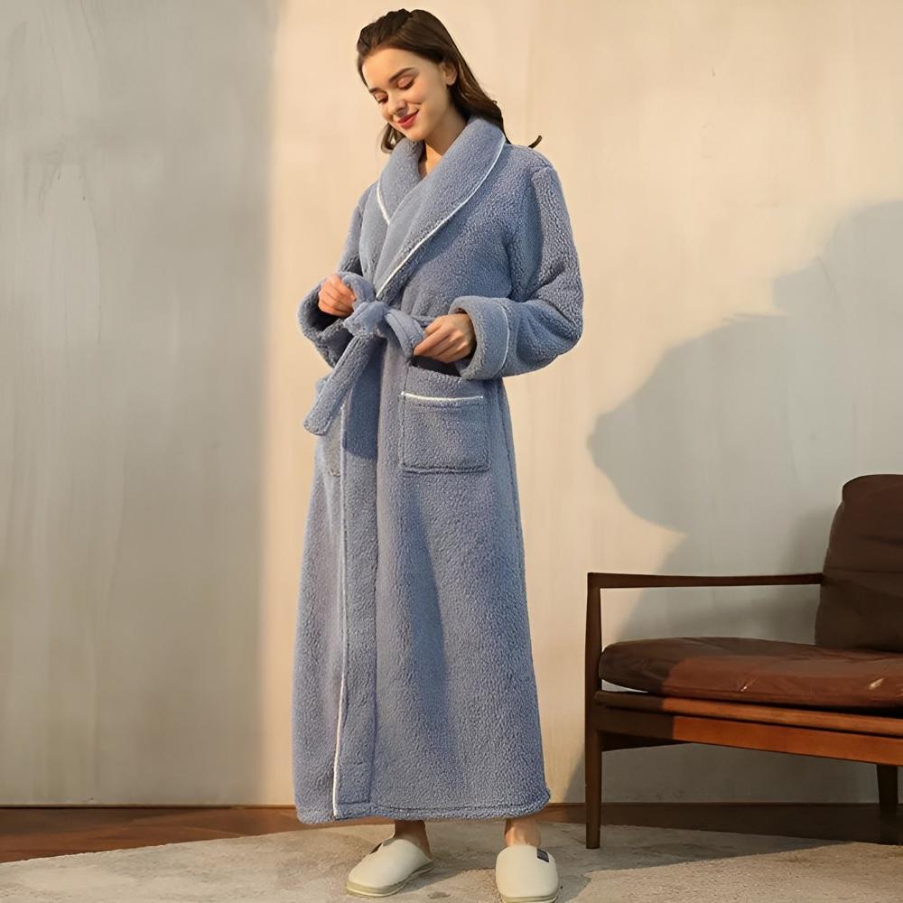 Sierra Bathrobe - Coral Fleece, Unisex Comfort 6