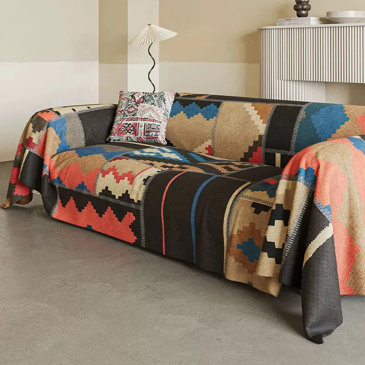 Sierra Sofa Cover - Southwestern Design, Durable Slipcover for Couches 0