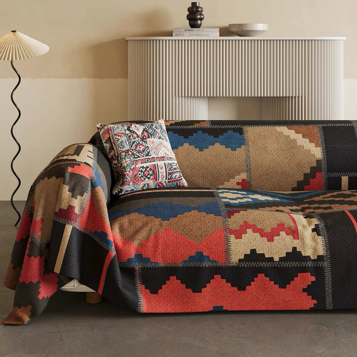 Sierra Sofa Cover - Southwestern Design, Durable Slipcover for Couches 1