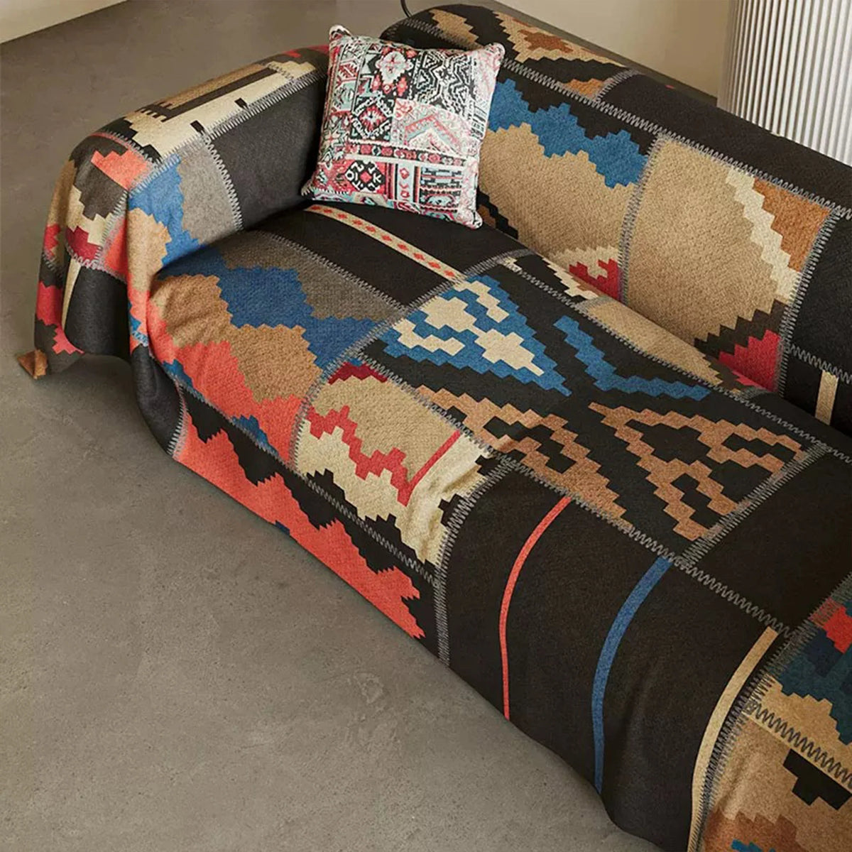 Sierra Sofa Cover - Southwestern Design, Durable Slipcover for Couches 3