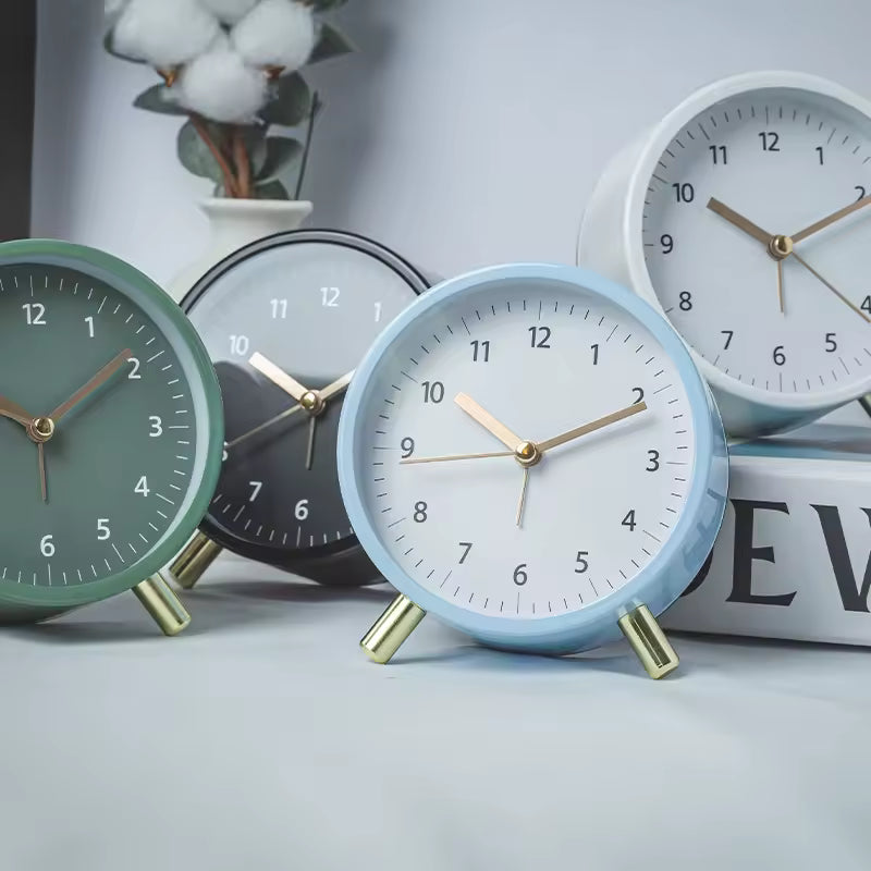 Silva Table Clock - Silent Scandinavian Design, Compact Desk Clock 4