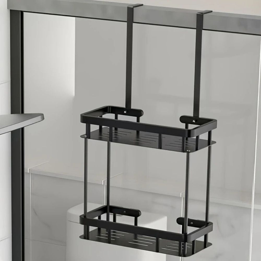 Sleek Shower Caddy - Stainless Steel, Space-Saving Organizer 3