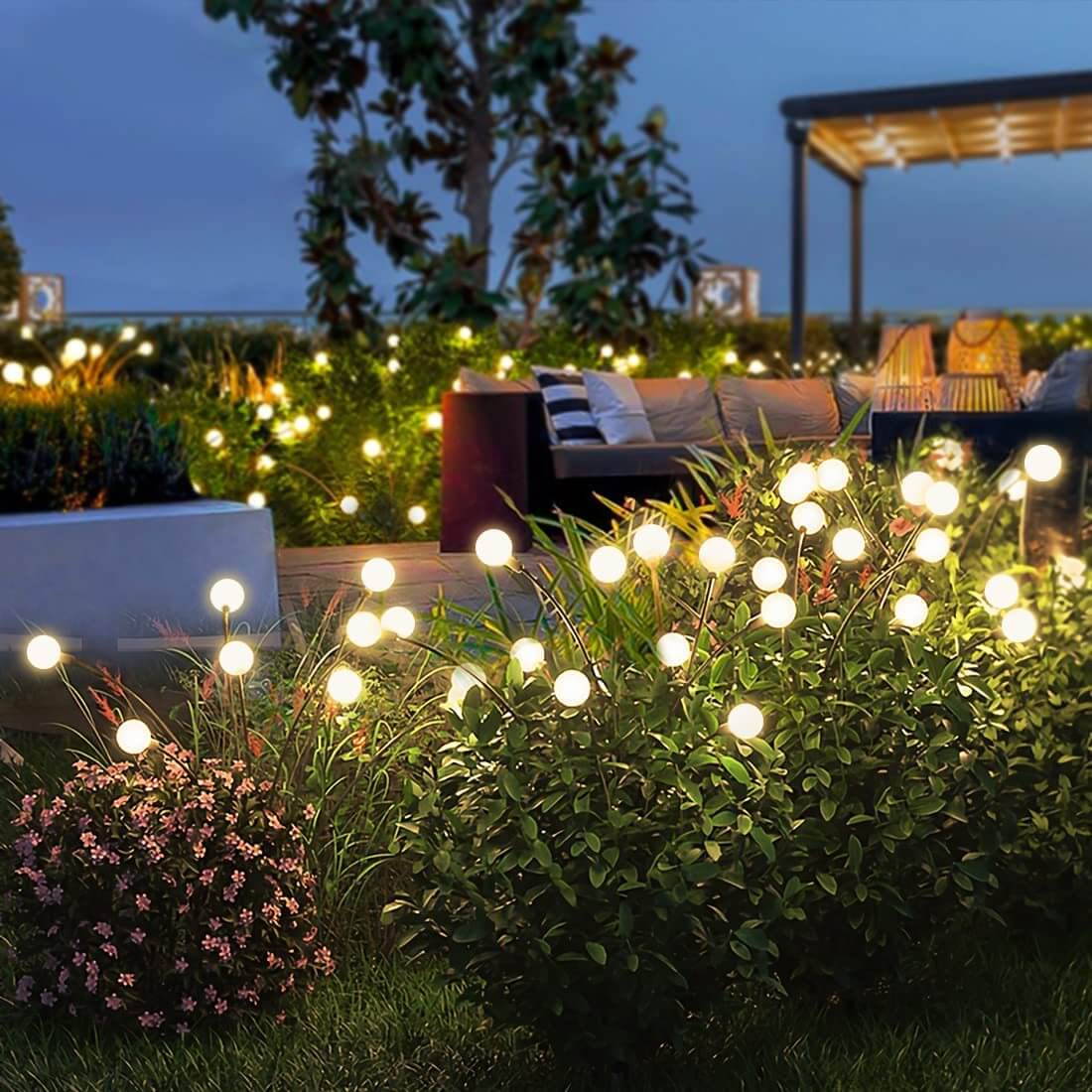 Solara Solar Garden Lights - Modern Outdoor Light Fixture, Automatic Sensor 1