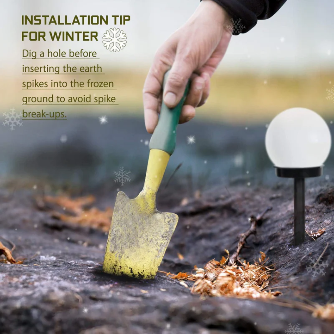 Solara Solar Garden Lights - Waterproof LED Set of 3, Elegant Outdoor Illumination 3