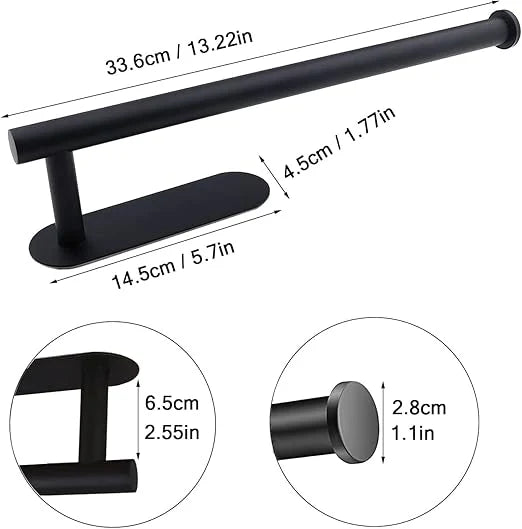 Sorin Paper Towel Holder - Stainless Steel, Wall-Mounted Design 4