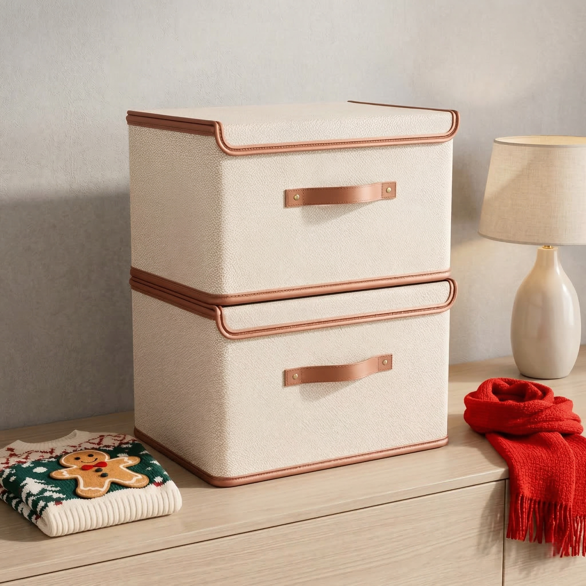 Stellar Storage Box - Oxford Cloth, Foldable with Lid and Handles 3