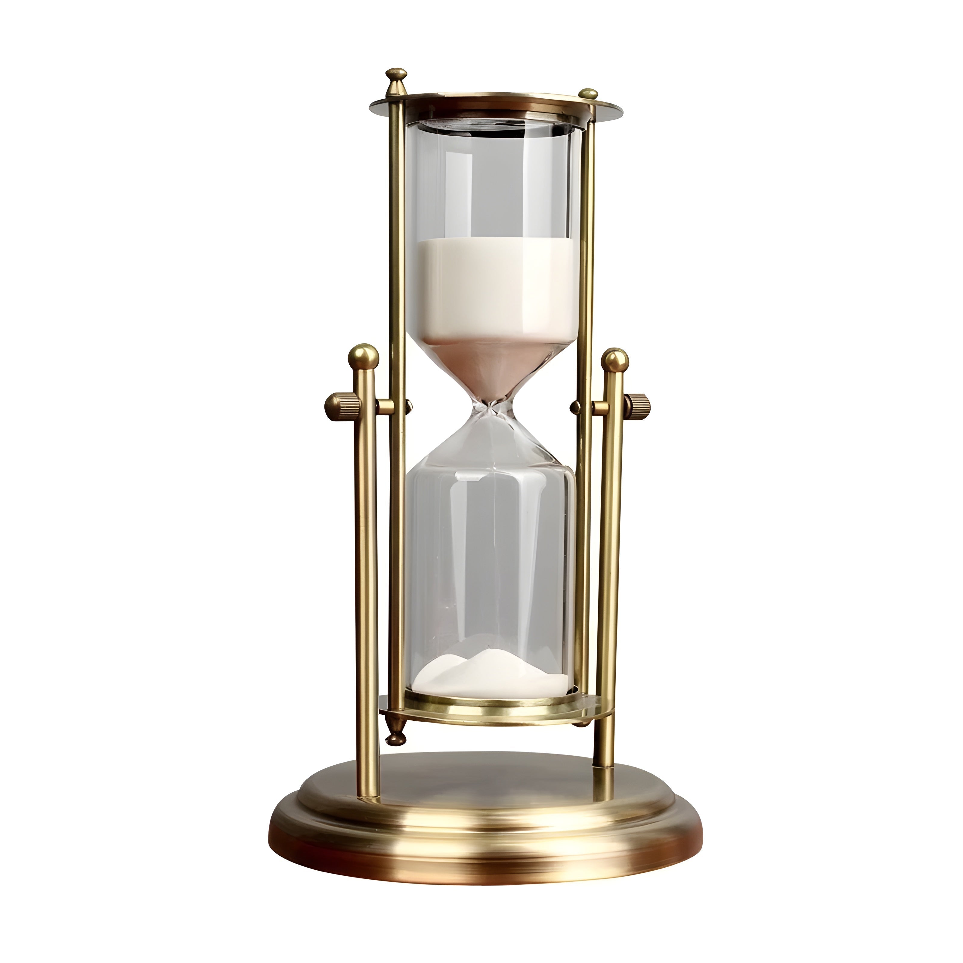 Talon Sand Timer - Brass and Glass, Elegant Design 1